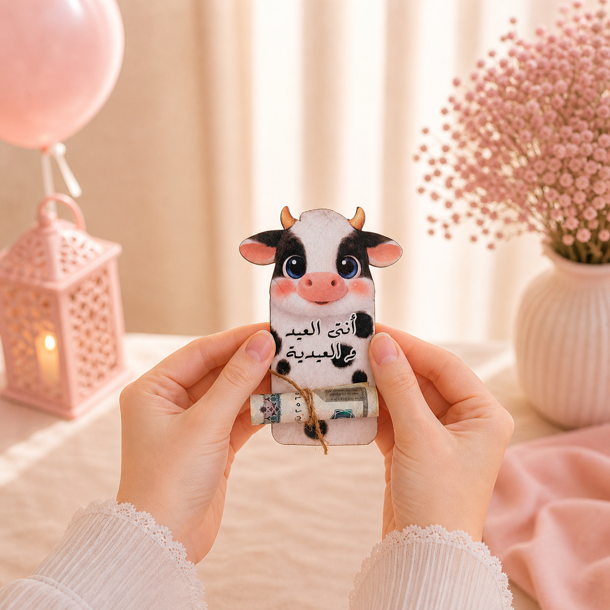 Eidiya Surprise Card – Cute cow Edition 🖤🐮