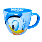 Disney 3D large ceramic mug set by Givana featuring couple-themed characters with colorful, detailed designs.