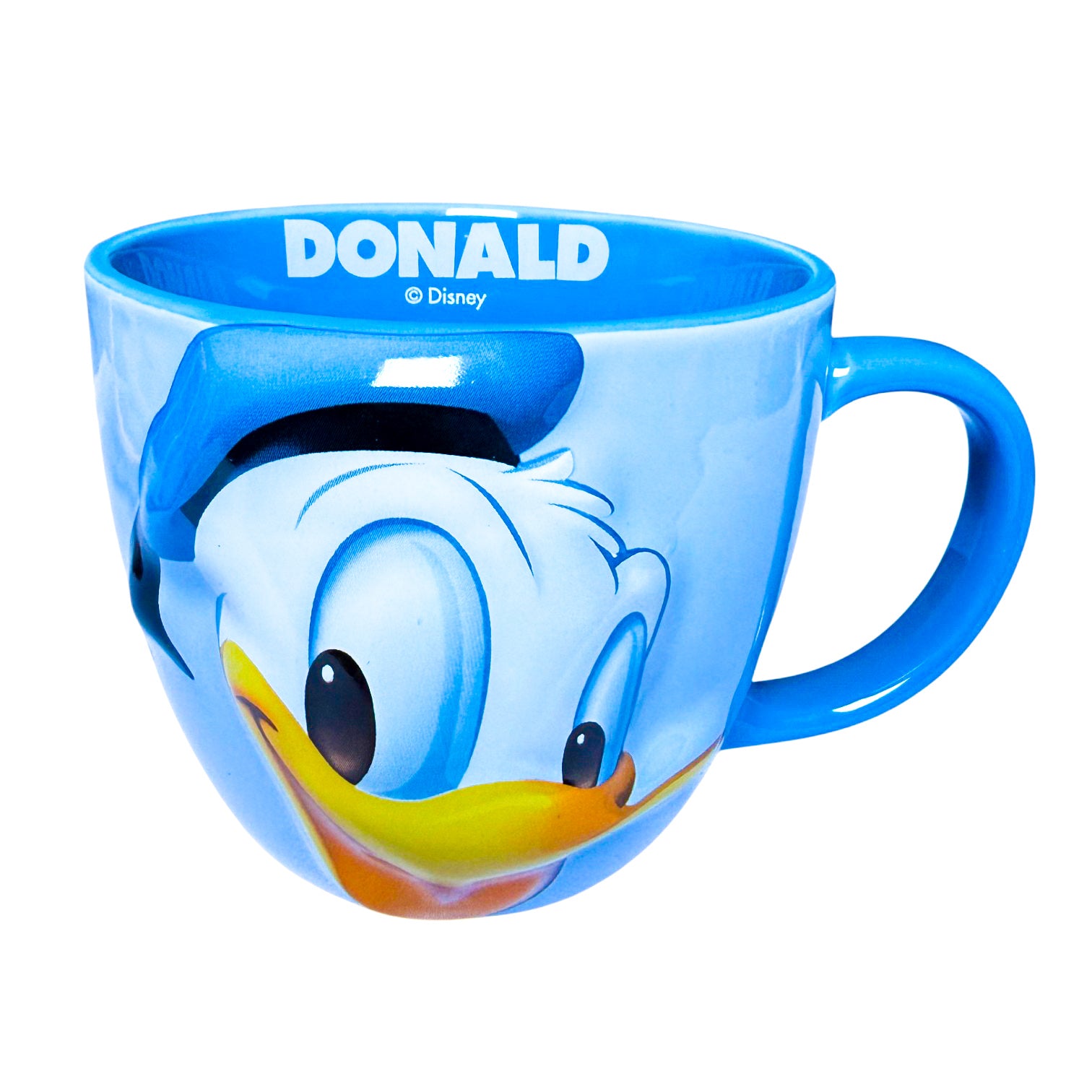 Disney 3D large ceramic mug set by Givana featuring couple-themed characters with colorful, detailed designs.
