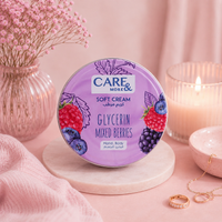 CARE & MORE SOFT CREAM WITH GLYCERIN MIXED BERRIES 75ML💜✨