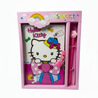 Hello Kitty A5 notebook by Givana featuring a colorful design with the iconic character on the cover.