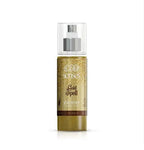 Givana EVA SENSES Shimmer Body Splash Gold Spell in 150ml bottle with gold accents and a luxurious design.