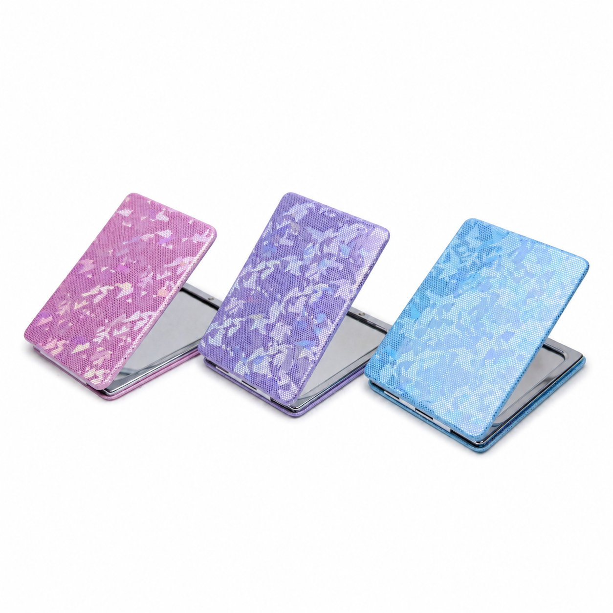 Aurora Marble Pocket Mirror – Available in 3 Colors ✨💜🩵