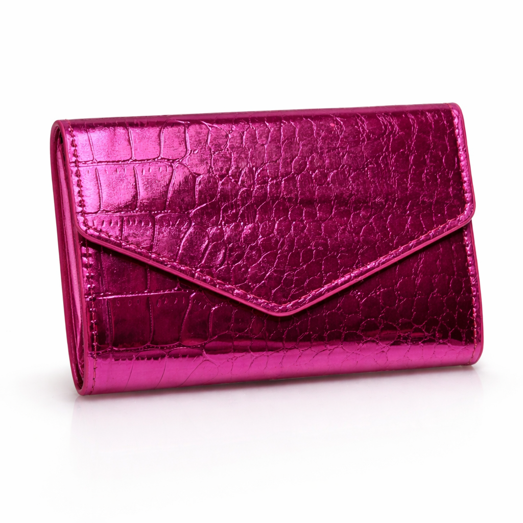 Givana Shein wallet with multiple card slots and zippered coin compartment, made of sleek leather material.