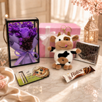 Cow & purple flower - 5 Gifts Eid Al-Adha Box 💜🪻