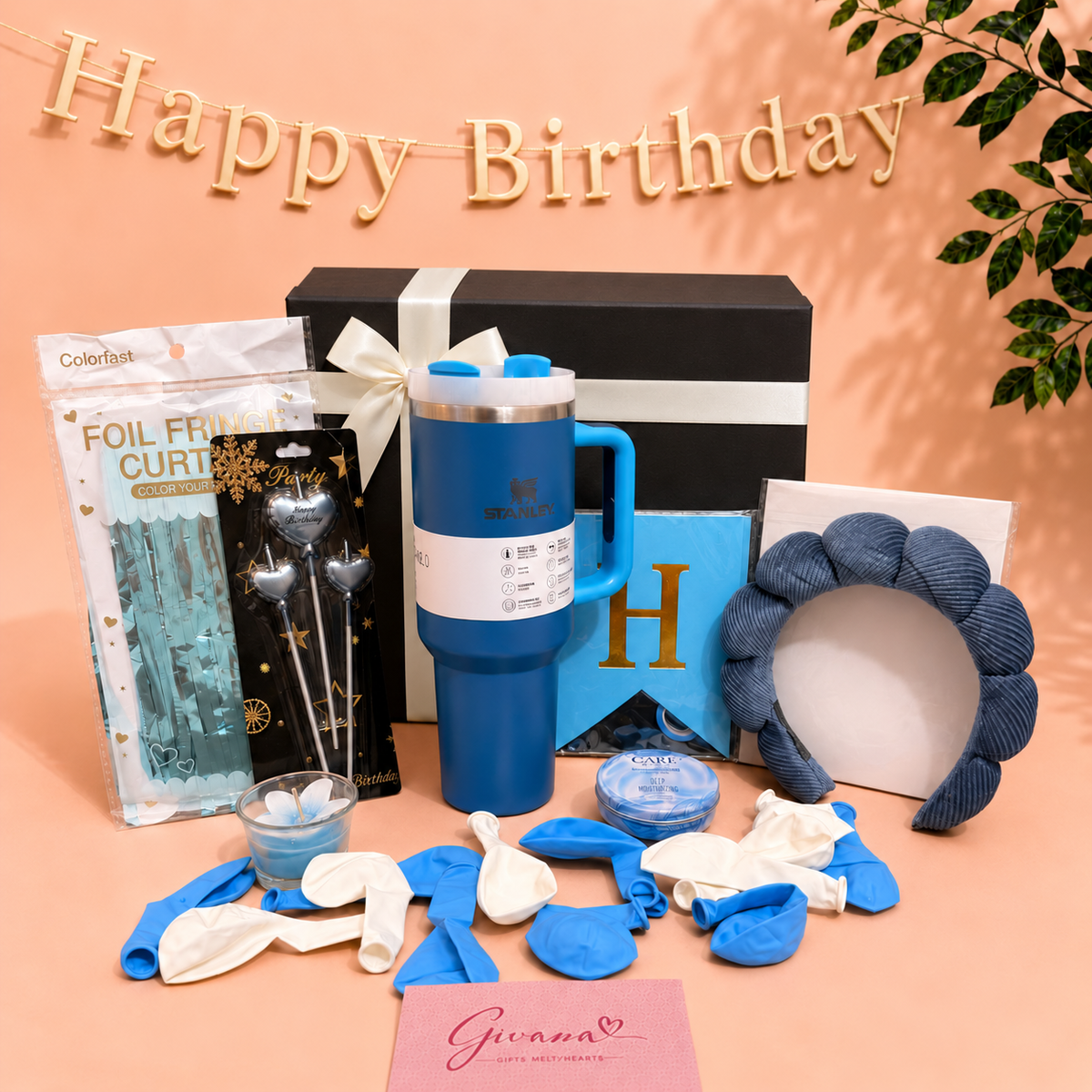 Blue Birthday Gift Box | ✨ (8 Gifts Inside)✨