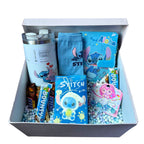 Deluxe blue Stitch & Angel gift box by Givana featuring a neatly arranged gift set inside a decorative box.