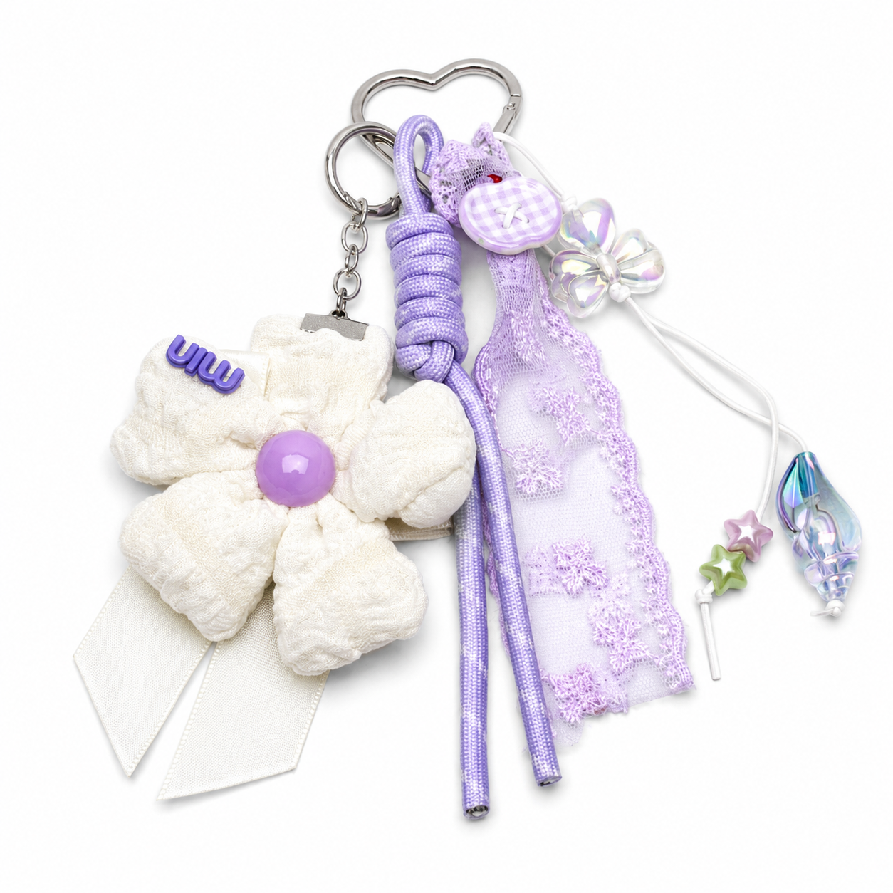 Lavender Coquette Charm Keychain ✨💜