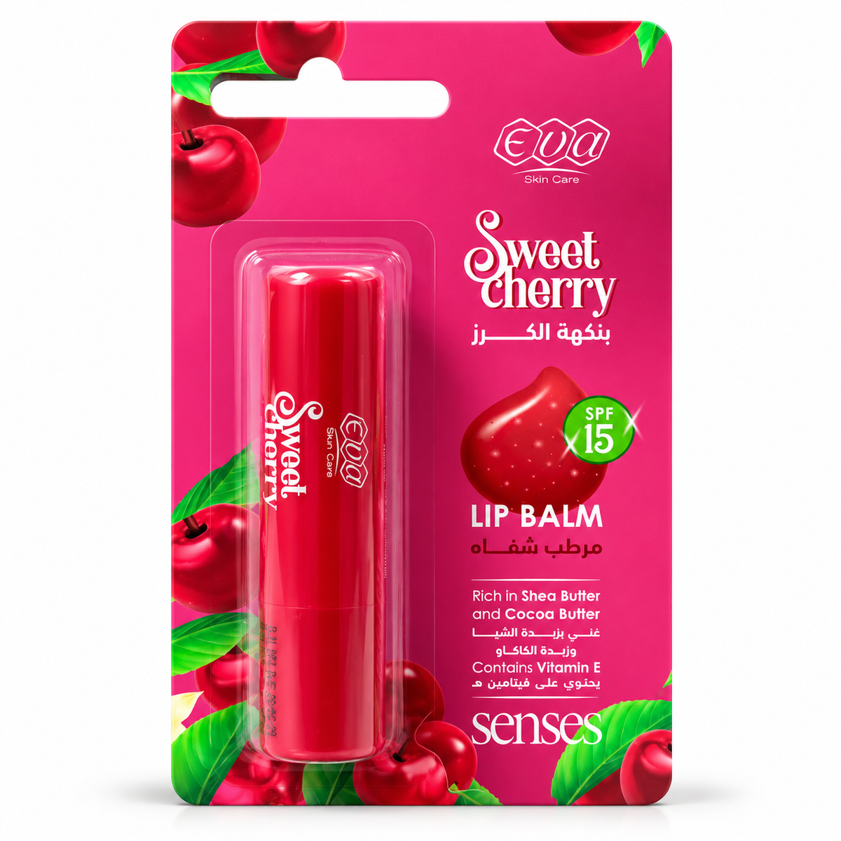 Eva Senses Sweet Cherry Lip Balm – SPF 15