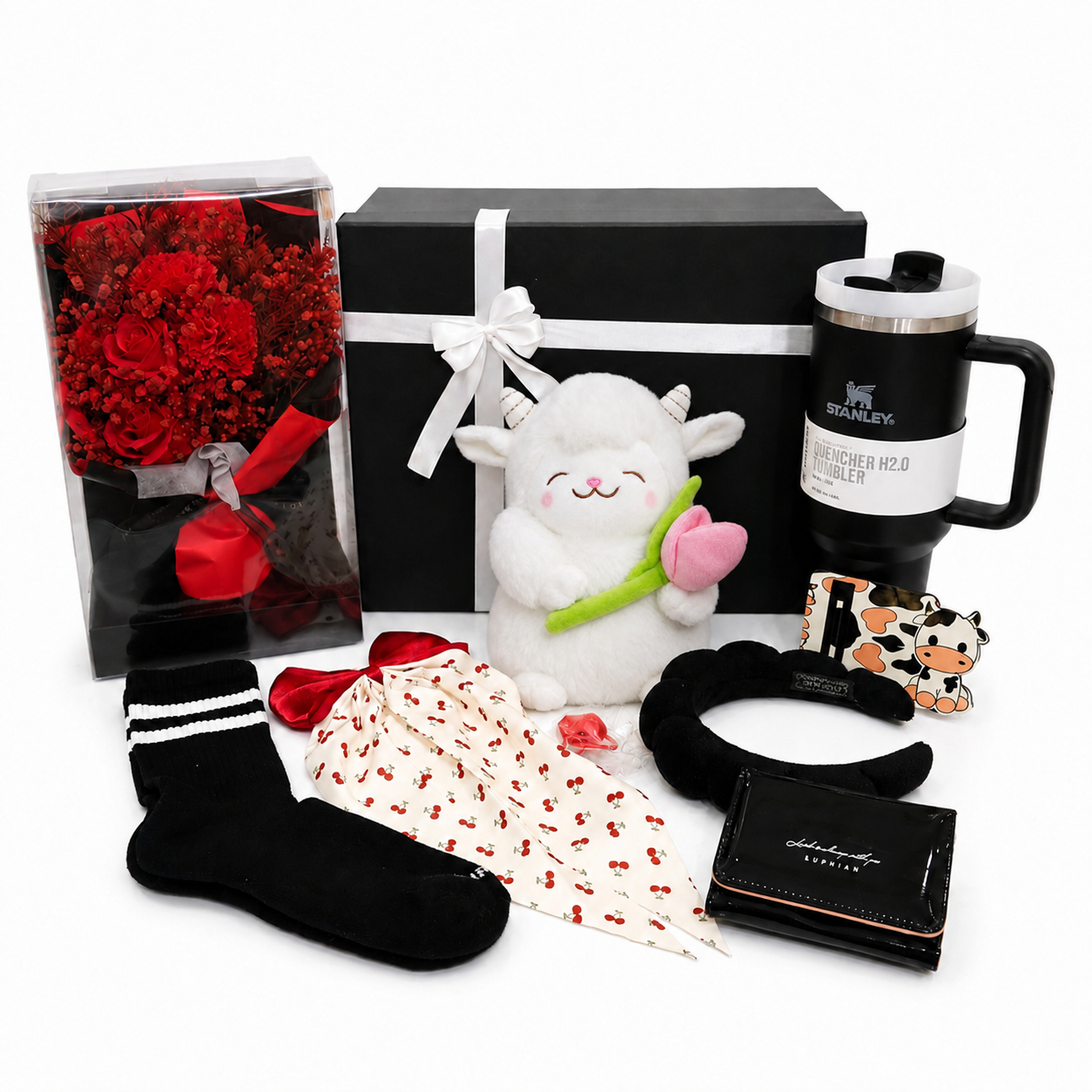 Midnight Red & Black 9 Gifts Eid Al-Adha Box 🖤🌹