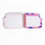 A6 cute notebook by 2BE with colorful cover design and lined pages, perfect for jotting down notes and ideas.