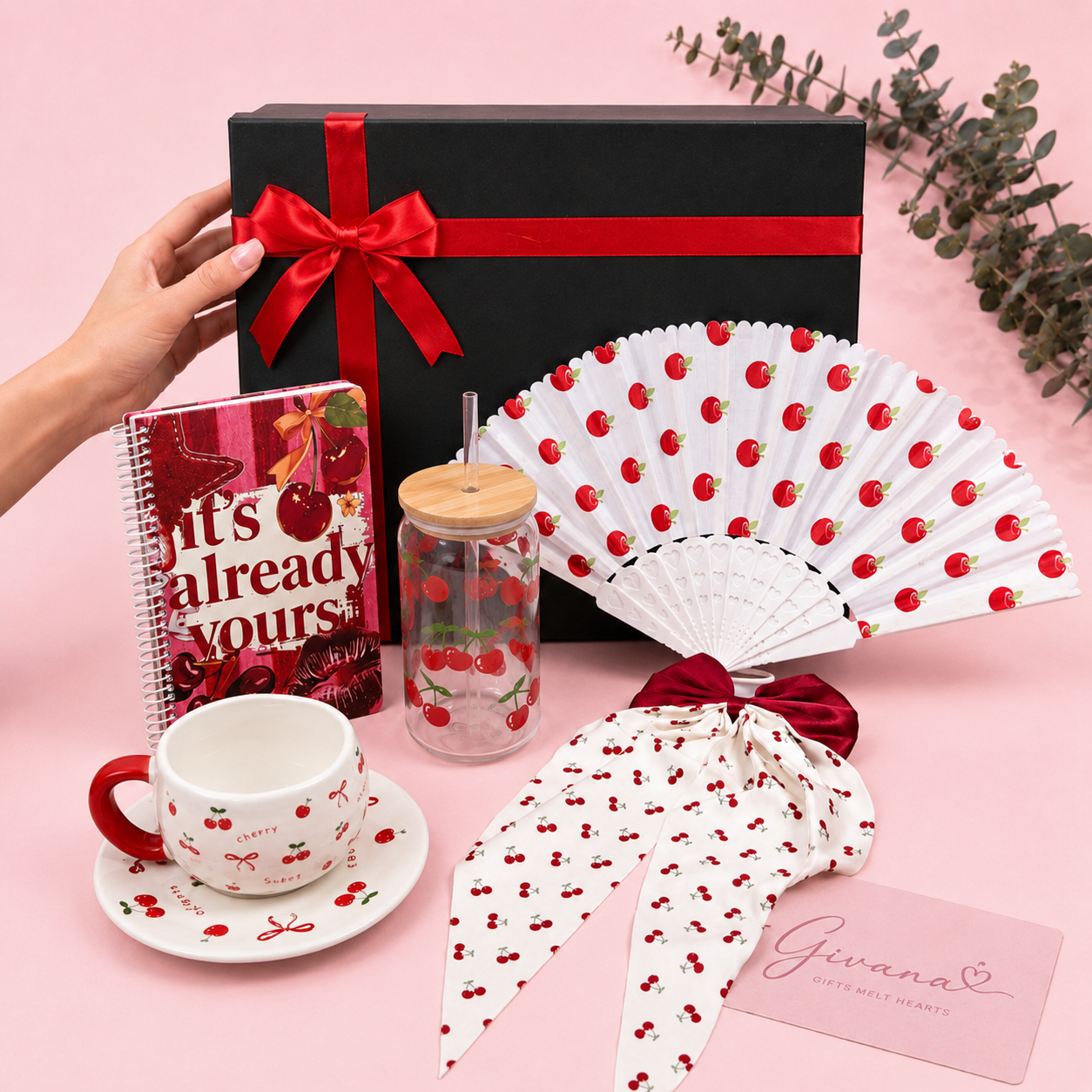 Cherry Crush Box 🍒✨ |5 Gifts Inside 🎀
