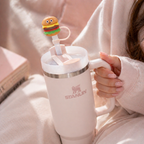 Cute Burger Straw Topper 🍔Stanley Mug Accessory —✨ Aesthetic Edition ✨