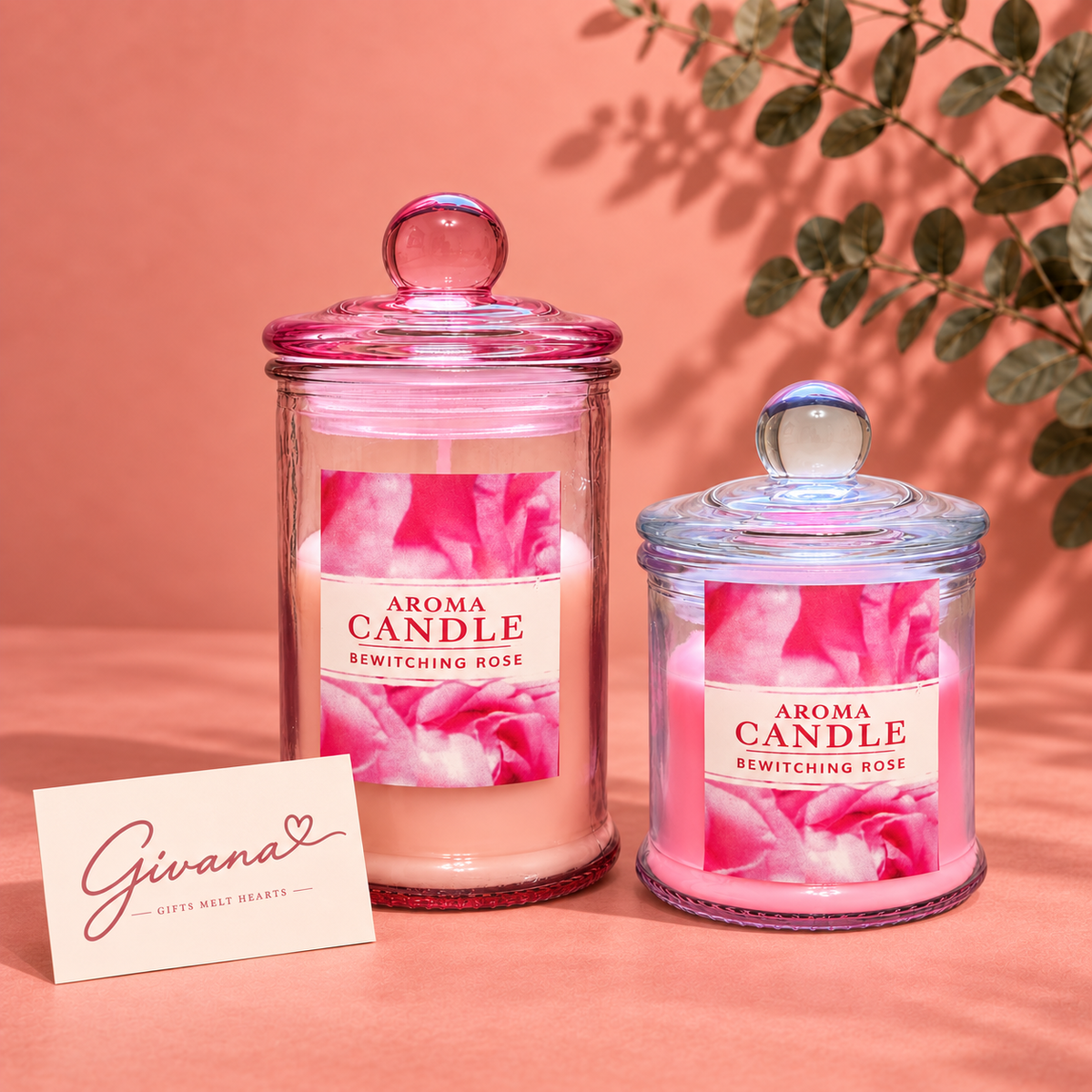 Bewitching Rose Aroma Candle – Available in 2 Sizes