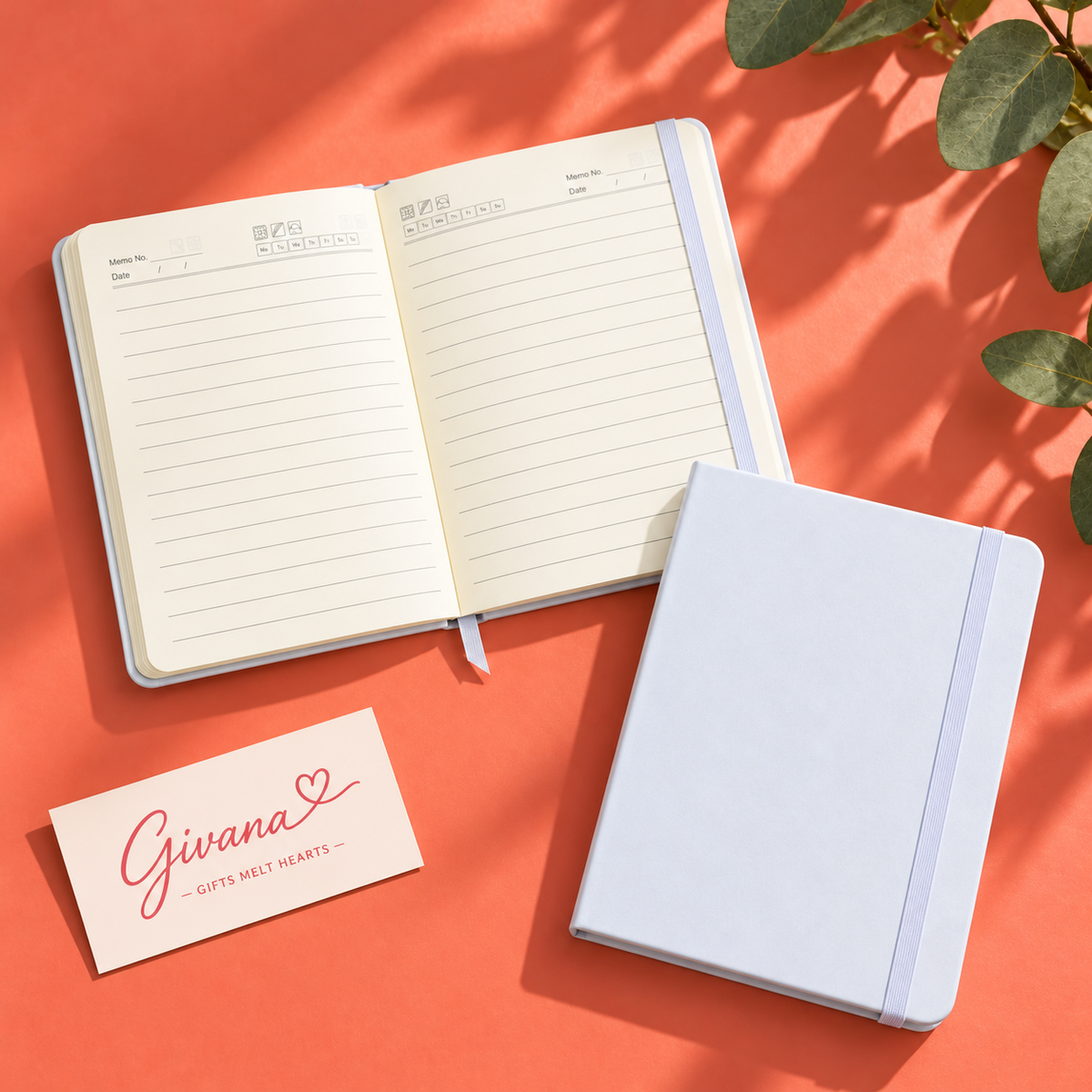 A5 Premium Leather Rubber Notebook – 80 Sheets | Available in 2 Colors