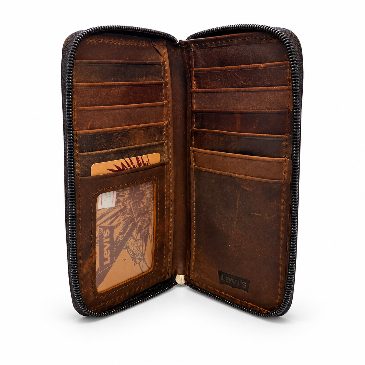 Levi’s Long Zip Wallet – Brown