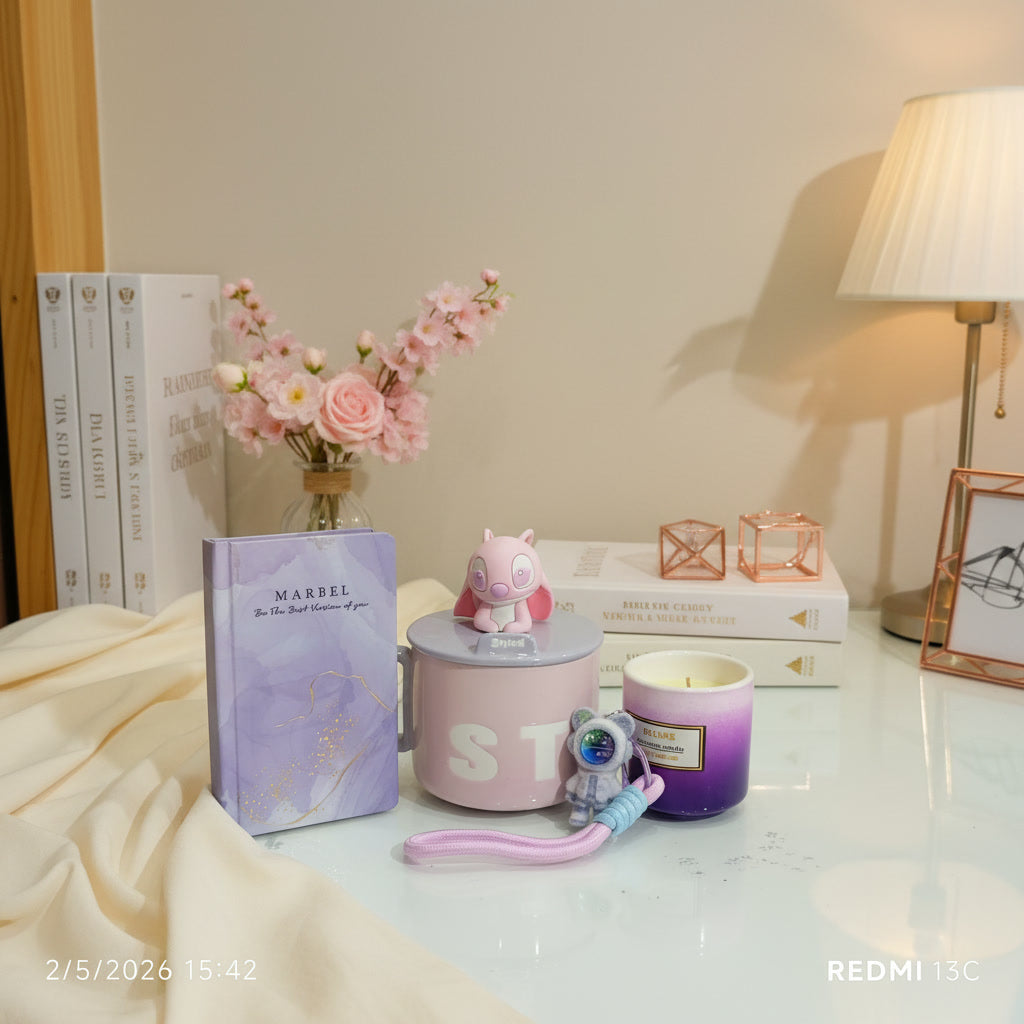 Original Disney Angel Mug Bundle – 4 Gifts 🩷✨