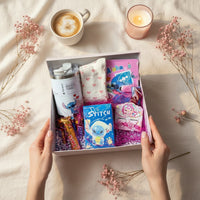 Stitch & Angel Deluxe pink Gift Box | ✨ (6 Gifts Inside)✨