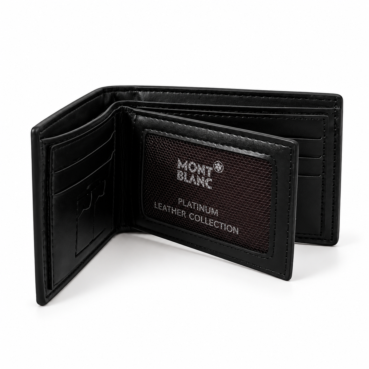 Montblanc Black Crocodile Embossed Bifold Wallet