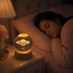Celestial Orbit Glow – Crystal Lamp (Large Size) 🌙✨