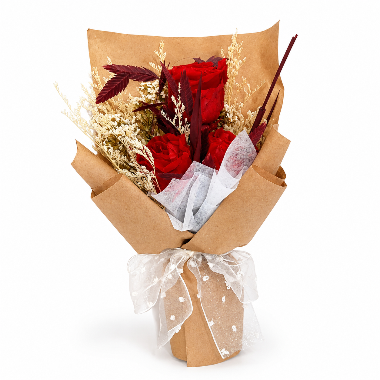 Golden Beige Luxury Bloom Box🌹