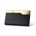 Givana premium leather and stainless steel business card holder with sleek design and secure clasp for professional use