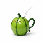 Givana Melon Mood Mug with a vibrant watermelon design and cheerful aesthetic, perfect for enjoying beverages.
