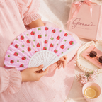 Aesthetic Folding Hand Fan – Available in Different Designs ✨🩷