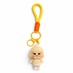 Givana Cry Baby character keychain with detailed plush design featuring large eyes and a colorful, expressive face.