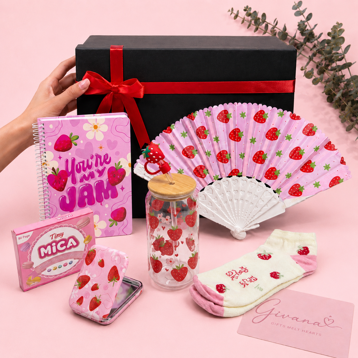 Strawberry Girl Box 🍓✨ |5 Gifts Inside 🎀