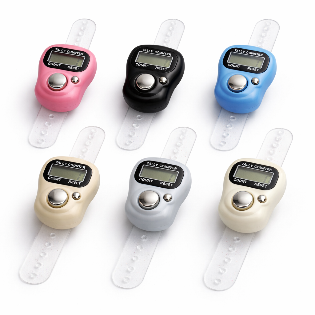 Givana digital tasbih finger counter showing a small electronic device with digital display and buttons for counting prayers.