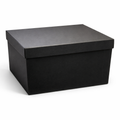 Black Givana gift box with decorative fillers, perfect for gift presentation and special occasions.