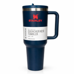 Givana Stanley Navy Elite No-Spill Tumbler mug with leakproof lid, navy blue color, premium quality, designed for spill-free drinking