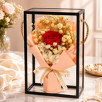 Mini Peach Red Luxury Bloom Box🌹