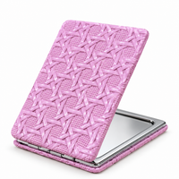 Lavender Woven Compact Pocket Mirror