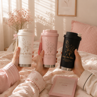 Luxe Floral Thermal Mug — Available in 4 Colors ✨