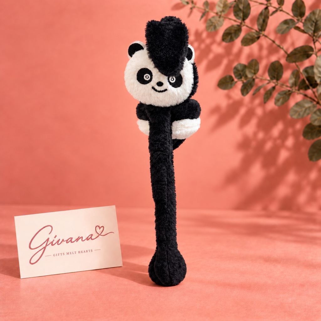 Panda Moving Ears Plush Earmuffs
