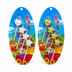 Birthday Heart & Star Cake Topper Set – Available in Multiple Colors