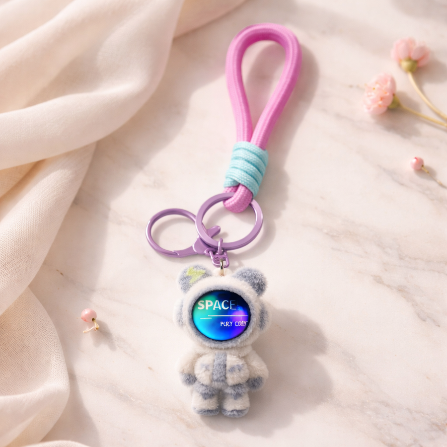 Space Bear Keychain 🐻— ✨Available in 4 Colors✨