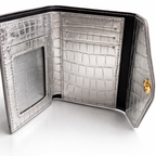 Givana Croco Chic magnetic wallet by SHEIN in six colors, featuring a textured croc pattern and compact design.