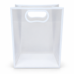 Transparent Gift Bag with Handle – White
