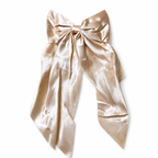 Long Satin Bow Hair Clip 🎀✨