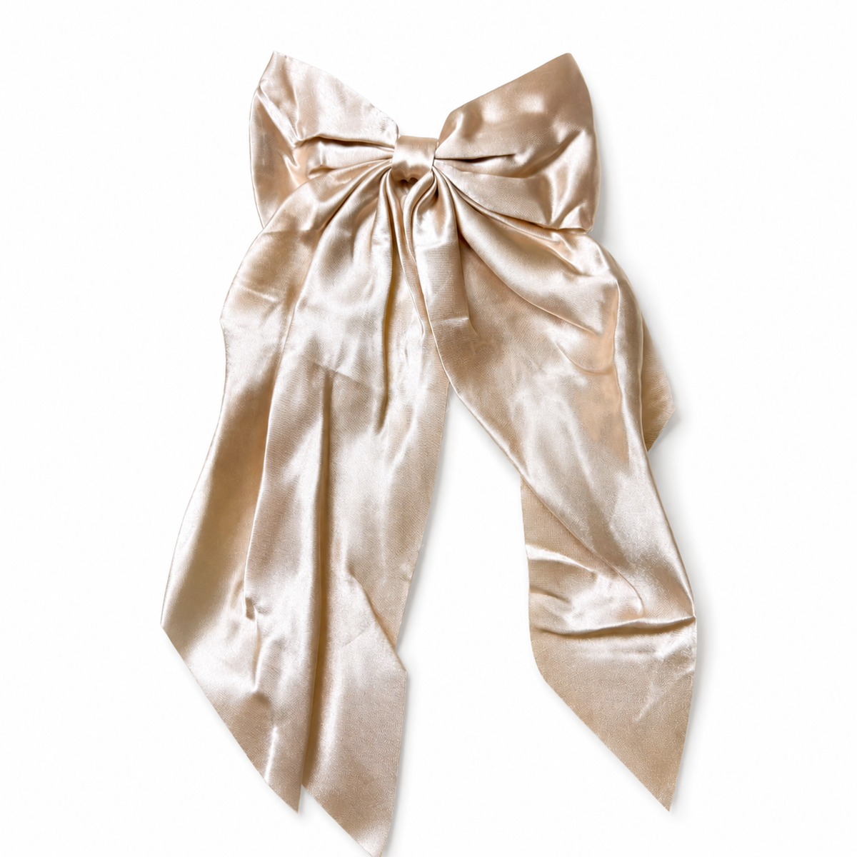 Long Satin Bow Hair Clip 🎀✨