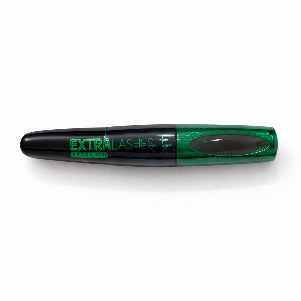 Luna mascara tube with a sleek design, showcasing the brand logo and brush applicator for lush, voluminous lashes.