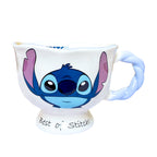 Givana Best of Stitch braided handle mug with detailed stitching design, ceramic coffee cup with sturdy braided handle.