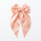 Givana elegant satin ribbon bow hair clip with a stylish, shiny bow design for hair accessories.