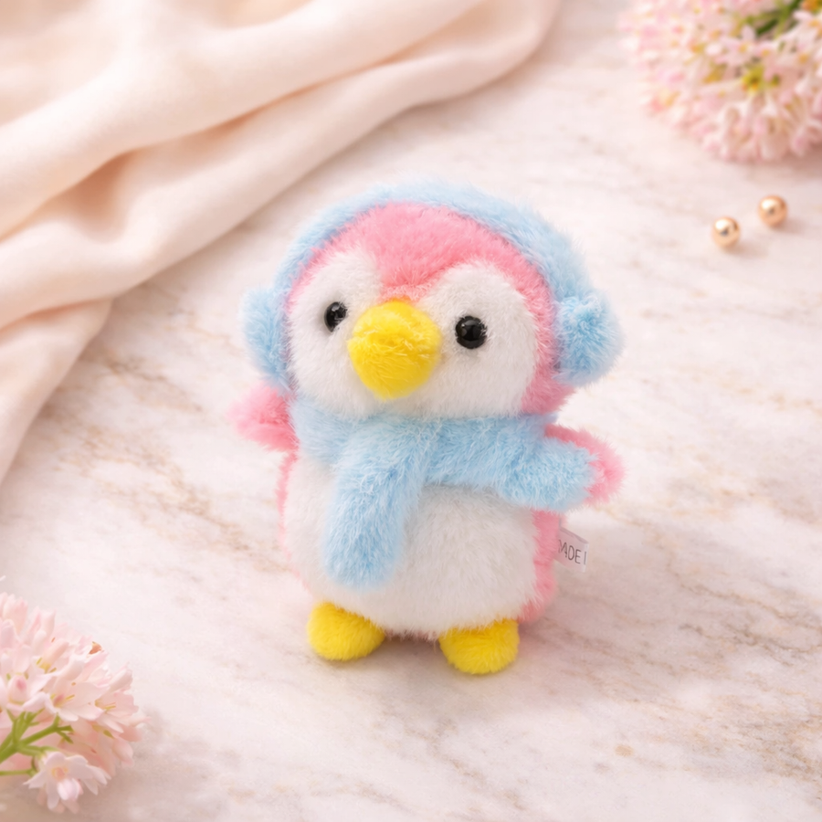 Fluffy Penguin Keychain🐧 — ✨Available in 4 Colors✨