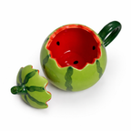 Givana Melon Mood Mug with colorful melon and fruit-themed design, ceramic cup with a cheerful, vibrant pattern.