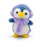 Givana soft penguin plush keychain, winter edition, featuring a cute, cuddly penguin on a keyring, perfect for winter accessories.
