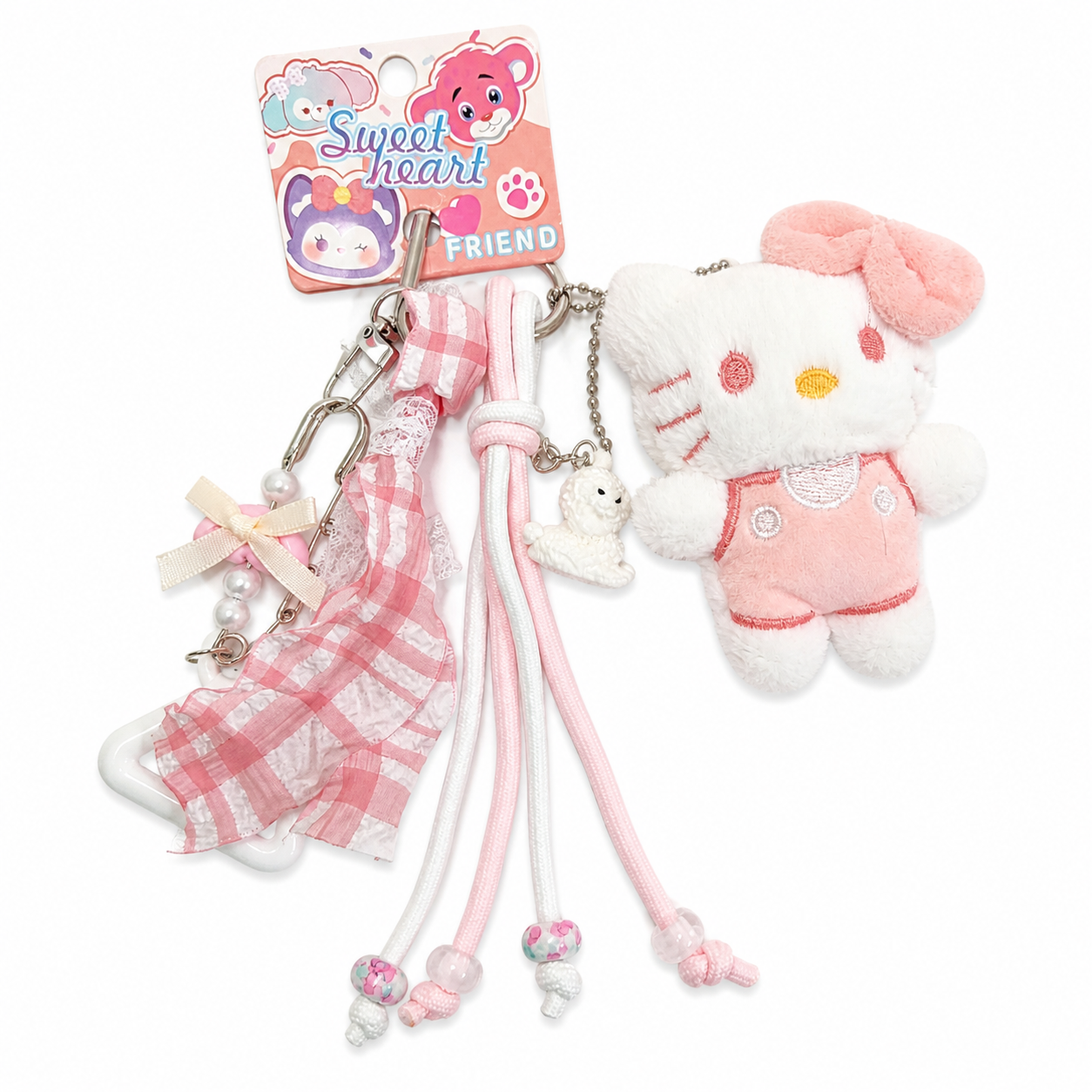 Hello Kitty Coquette Charm Keychain 🌷